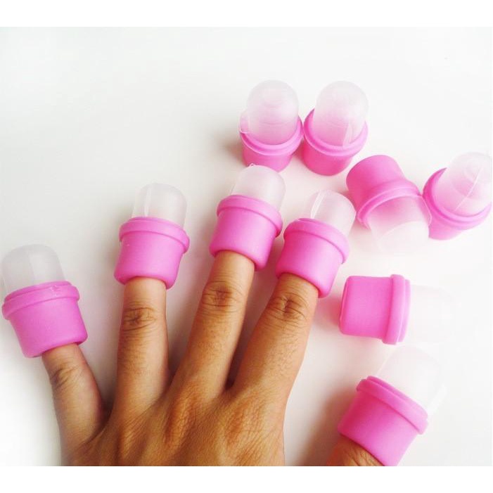 KIT 10 Dedeiras Imersao de Unhas Removedor Acrilico Acetona
