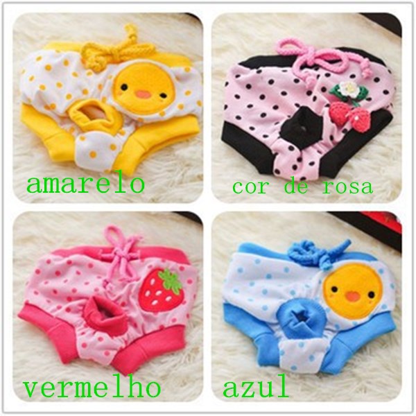 Calça Fisiológica Para Animais De Estimação/Fralda Cachorros/Gatos/Roupa Íntima Animal