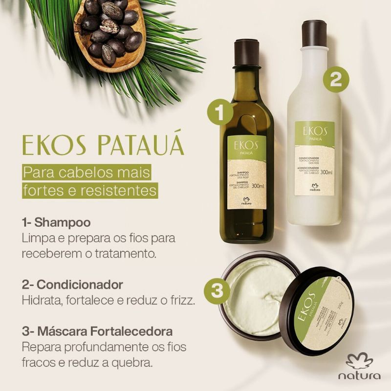 Natura Ekos Patauá Shampoo/Condicionador/Máscara A escolher | Shopee Brasil