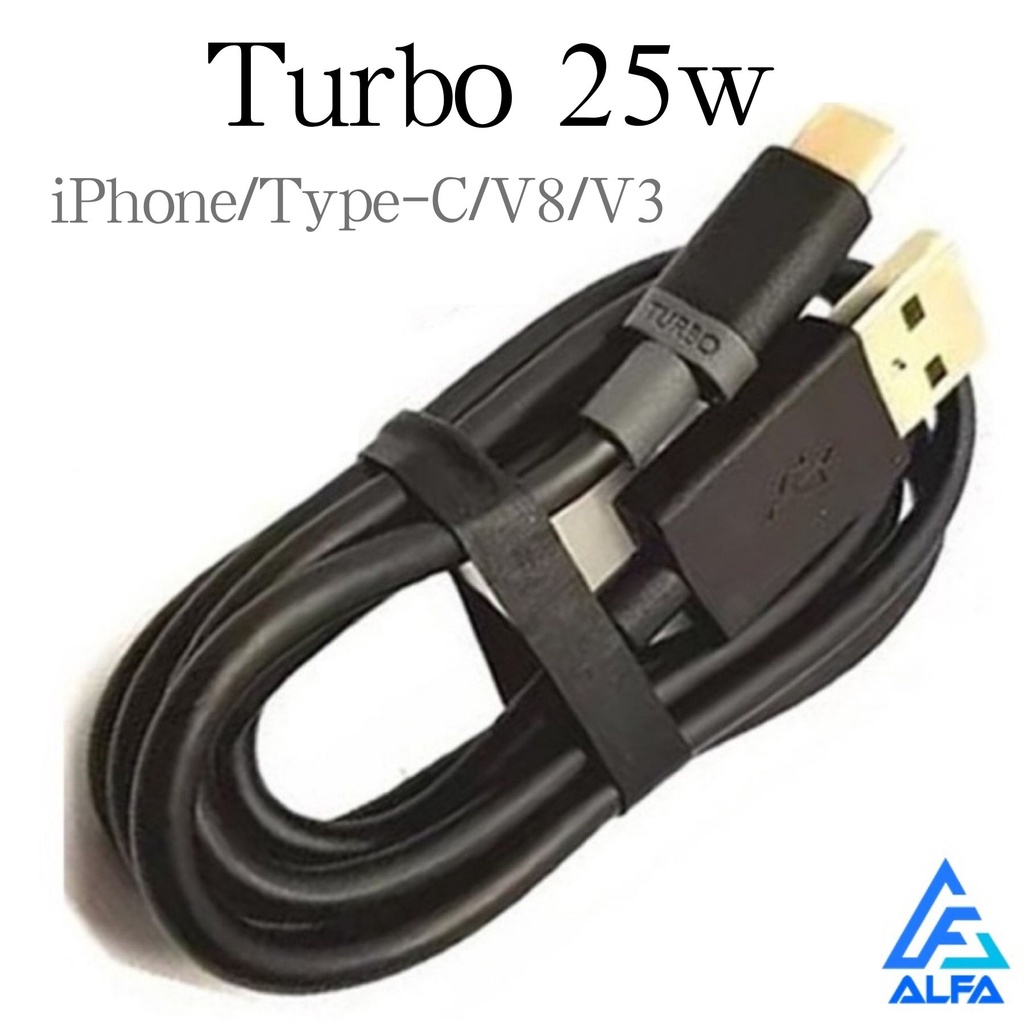 Cabo Carregador Turbo 25w V8/iPhone/Tipo C/V3 Carrega Rápido Micro Usb PS3 GPS Celular