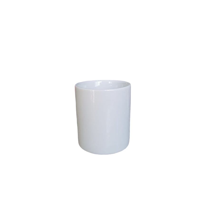 Pote G de Porcelana Branco Gelo Mult Uso Kit Higiene, Pota Lápis, Porta Pincel, Etc