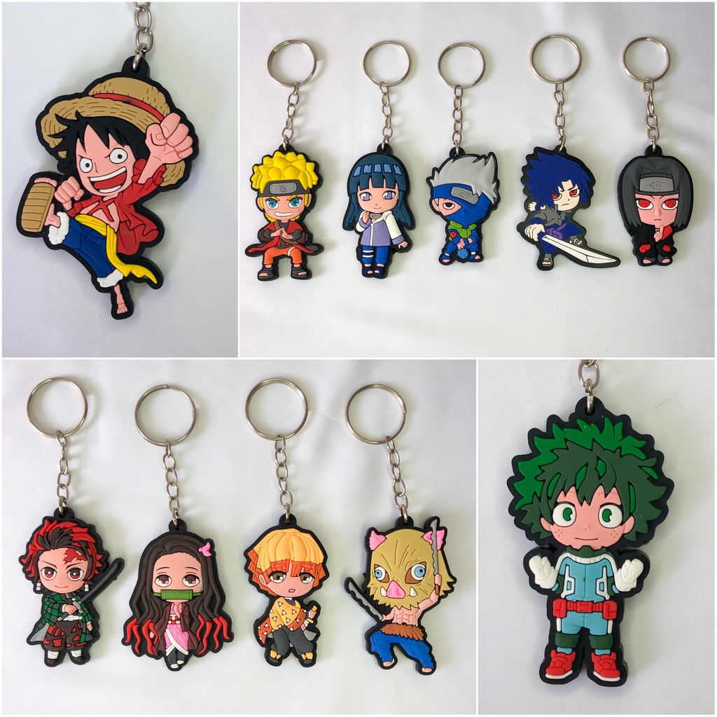 Chaveiro Geek Anime - Naruto - Demon Slayer - One Piece - Boku no Hero ...