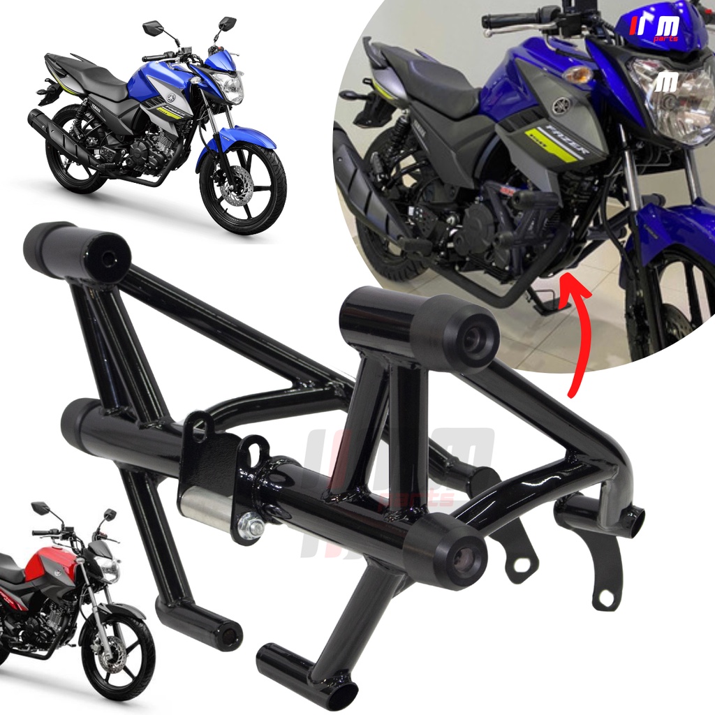 Protetor Twister 250 Stunt Cage Gaiola Slider Stunt Stunt Race Motor e  carenagem CB 250F Cb250F 2015 a 2022 - PRETO BRILHO