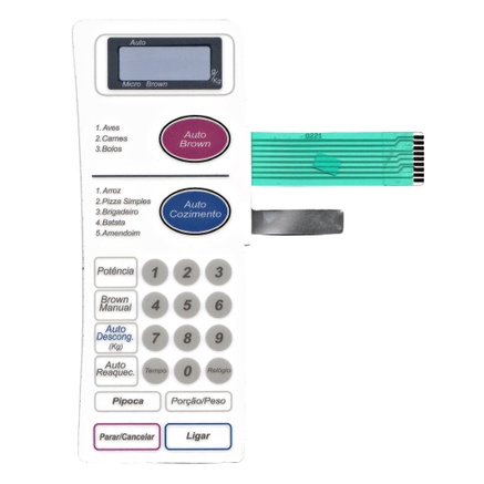 Membrana Teclado Para Microondas Panasonic Nn 6956bh