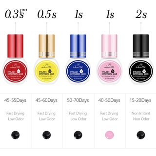 Glamlash 5 ml 1 Segunda Secagem Rápida Forte Cola Extensão Dos Cílios Falso Para Profissional Baixo Cheiro Cílios Falso Cola Olho