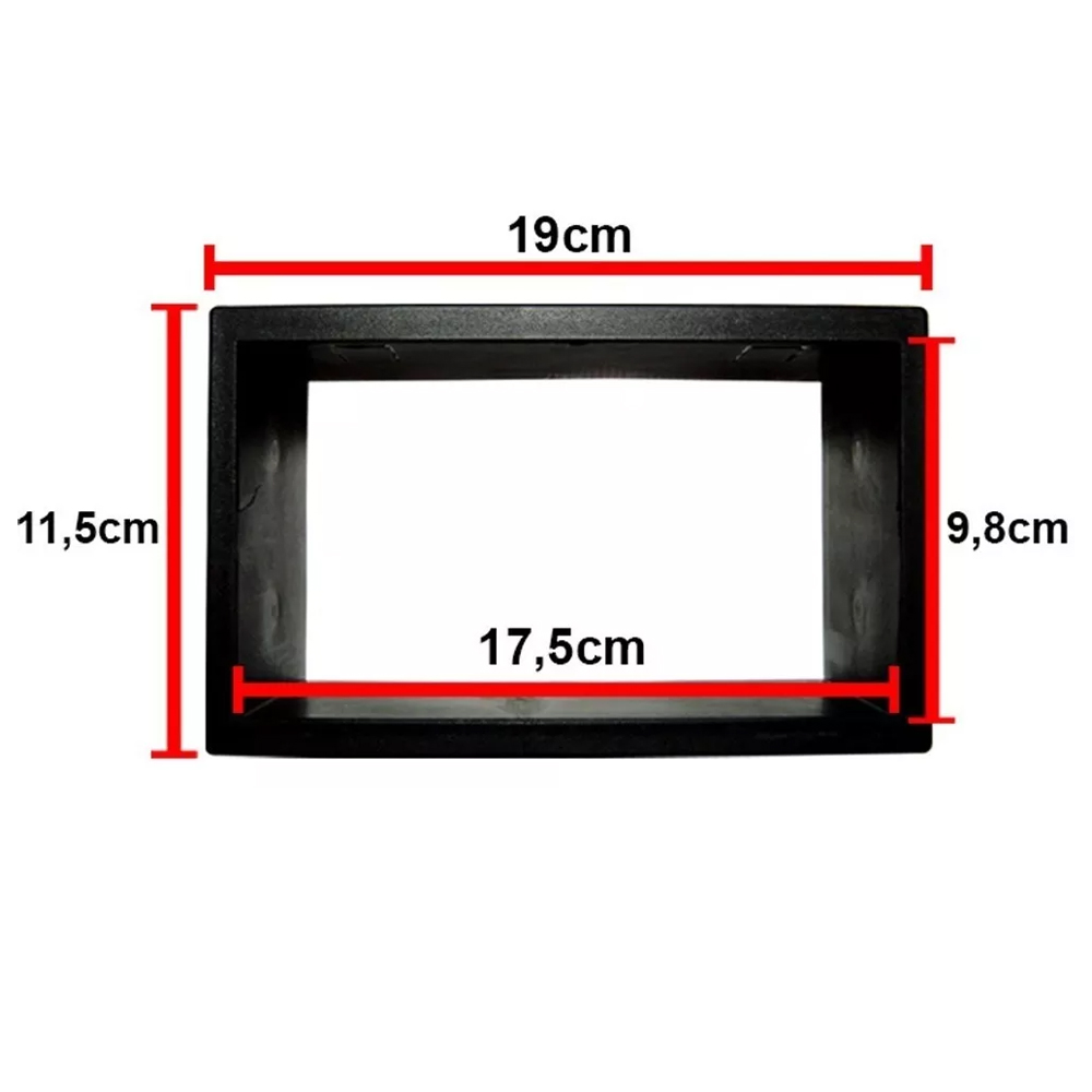 Detalhes do Moldura Dvd Multimidia 2din Fox Polo Golf Ecosport Fiesta