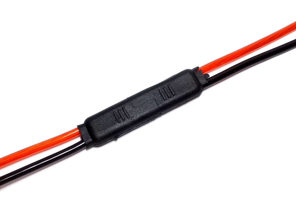 Conector 2 Vias Com Fio 4,0 Mm - Chicote Plug Para Caixa De Som Pinos Macho Fêmea Som Automotivo Plug Anti-erro · foto 2