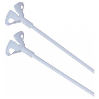 1  Pega Balão 30cm Branco Vareta Haste para Bubbe Bexiga  Suporte