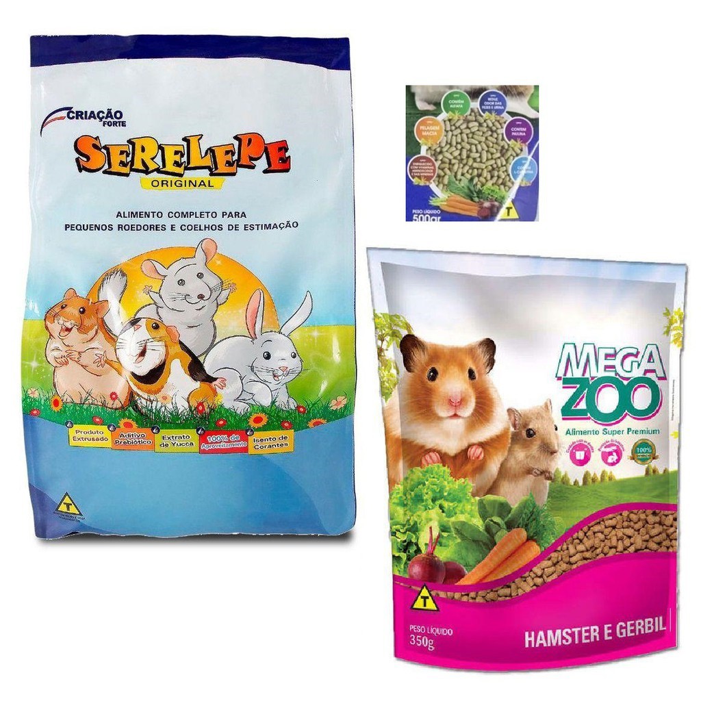 Ração para Hamsters - Combinação Balanceada. (Kit 100gr)