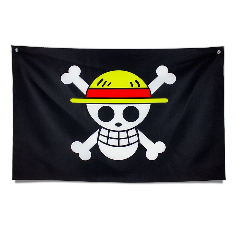 One Piece Bandeira De Pirata Mugiwara Bandeira One Piece Bendera Lanun Bajak Laut Presente Cosplay Shopee Brasil