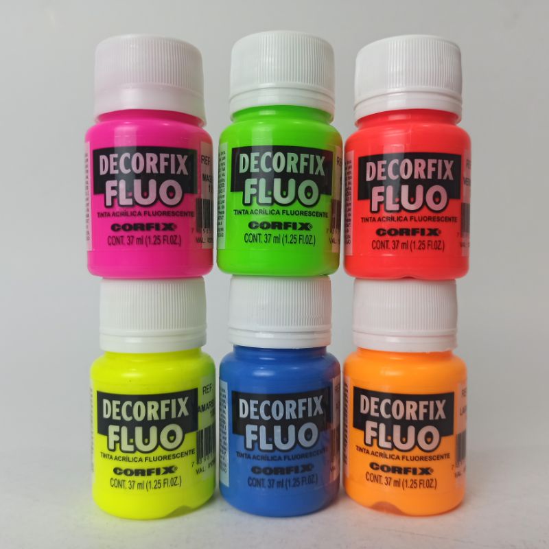 TINTA ACRÍLICA FLUO DECORFIX 37ml