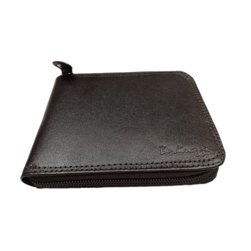 Carteira Masculina com zíper Carteira de couro Porta Documento CNH RG Porta Cartoes Berdinazzi