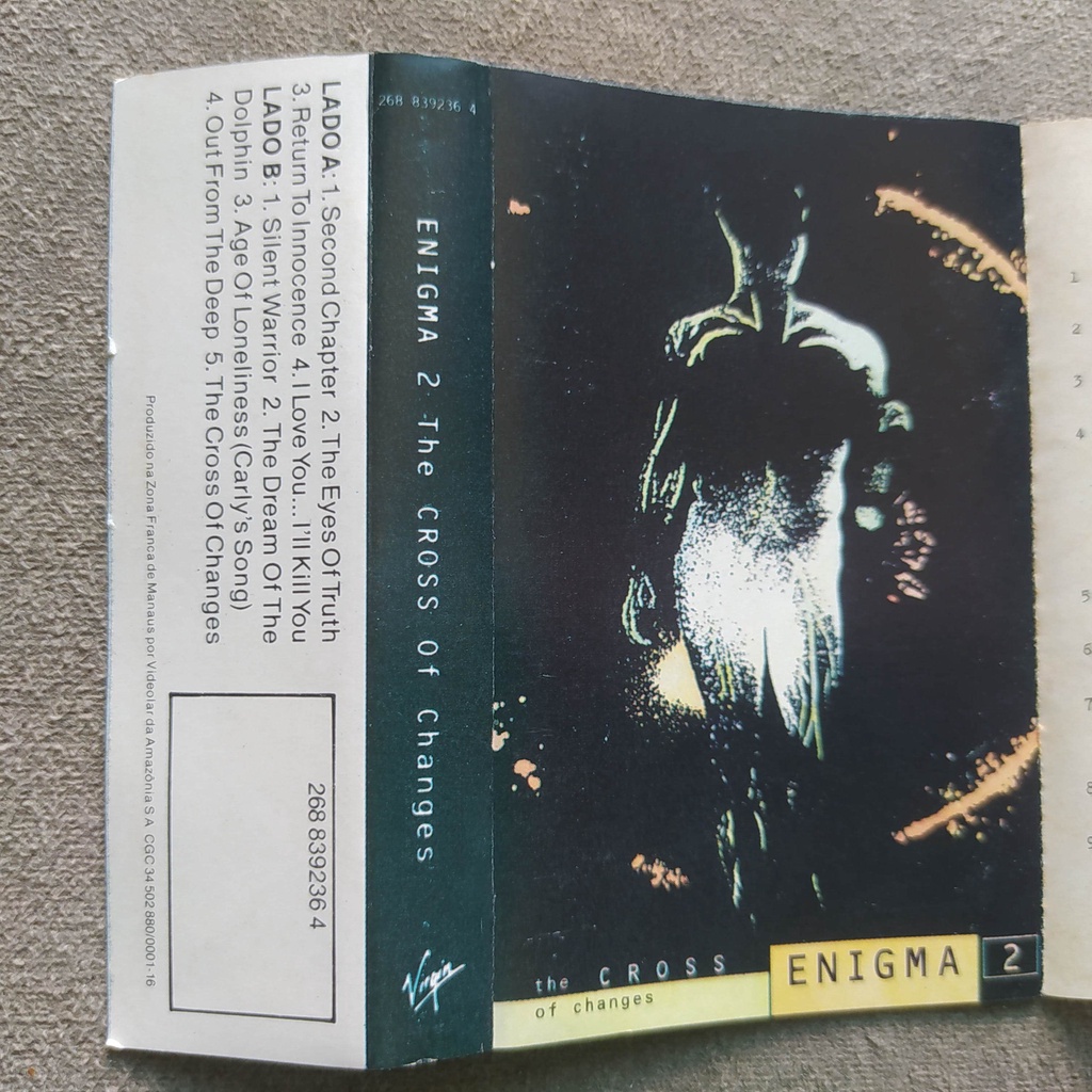 Fita k7 Enigma 1993 The Cross Of Changes Ambient New Age Downtempo cassete