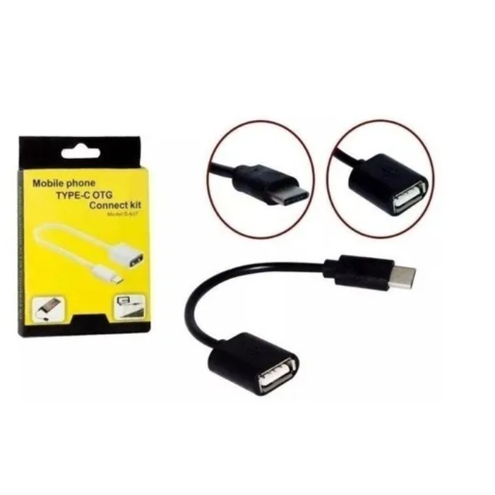 Cabo Adaptador Type-c Otg Usb Fêmea Otg