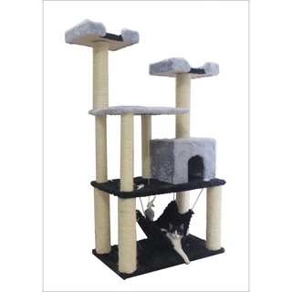 Arranhador Para Gato Madagascar Castelo Cinza