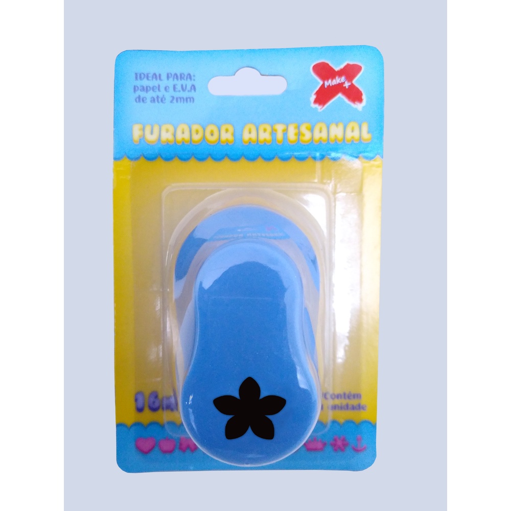 Furador Scrapbook Papel Eva Florzinha Flor 5 Pétalas Corte 1,6cm 16mm