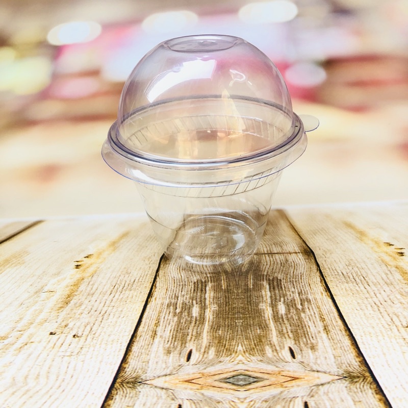 50 Copo bolha pet 250 ml ou 300 ml tampa bolha sem furo (MM) em Oferta na Shopee