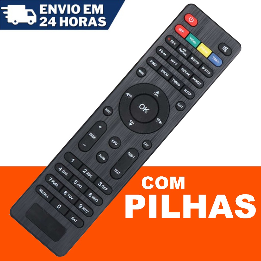 Controle Remoto Receptor Cinebox Fantasia  Supremo  Linha X, Z E + (Cine  box) - Desconto no Preço