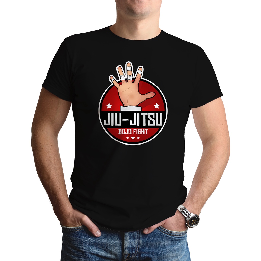 Camiseta Competidor de Jiu Jitsu Lutador MMA BJJ Brazilian - Manga Curta 100% Algodão 30.1