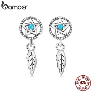 Bamoer Brincos De Tarraxa De Prata S925 Com Filtro Dos Sonhos/Jóias Femininas/Presente SCE1492