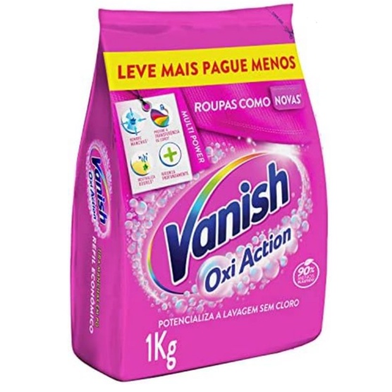 Tira Manchas Vanish Cristal white ou Multi Power 1kg