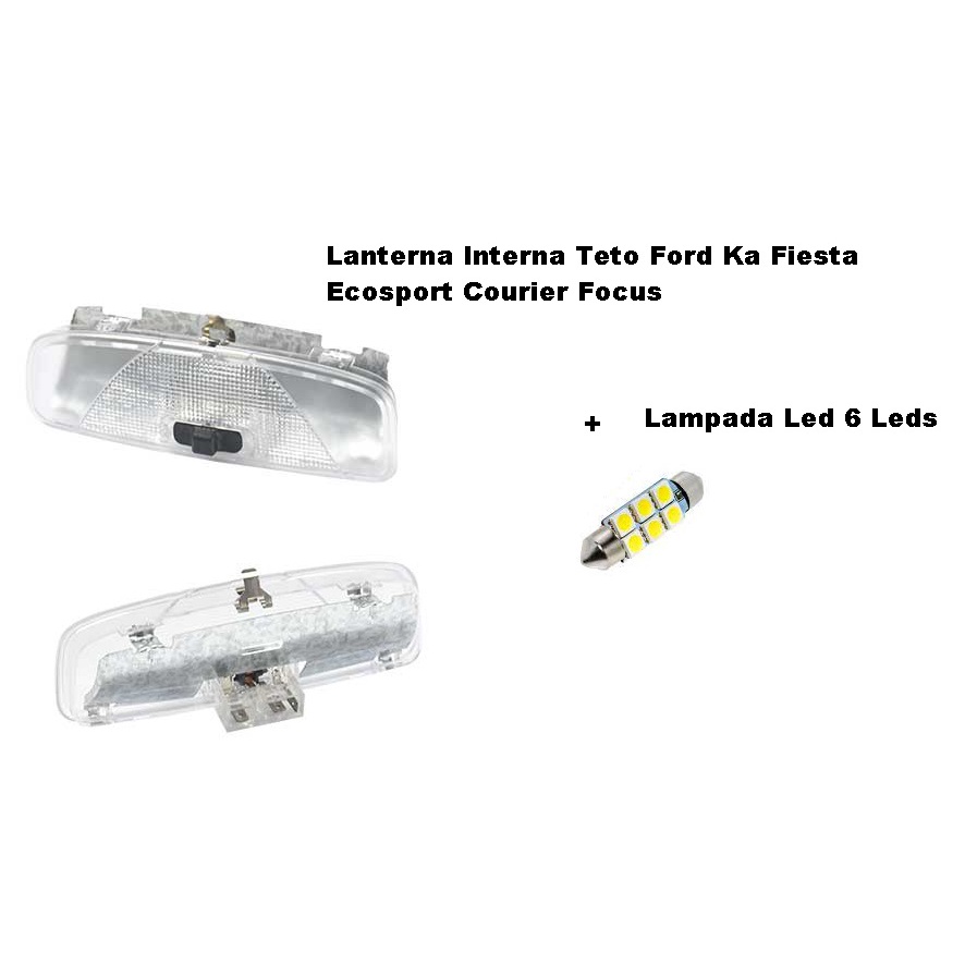 Lanterna Luz de Teto Fiesta 2001 2004 2005 2006 22010 2013 2014 Ecosport 2003 Até 2012 Courier 97 Até 2013 LED 39 1149 em Oferta na Shopee