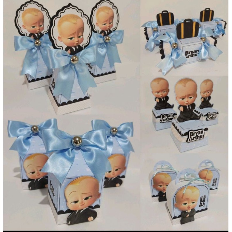 Kit Festa 10,20,30,40,50, Caixinhas O PODEROSO CHEFINHO - Lembrancinhas Personalizadas- MILK,PIRAMIDE,MALETINHA