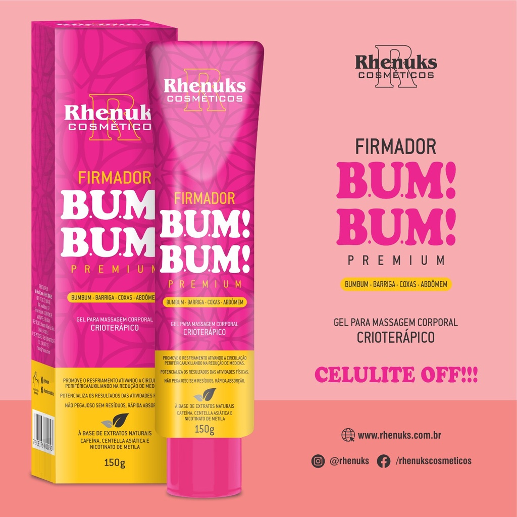 GEL POMADA FIRMADORA REDUTORA DE MEDIDAS BUM BUM PREMIUM