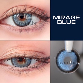 UYAAI 1 Par (2 Peças) Lentes De Contato Coloridas Mirage Blue