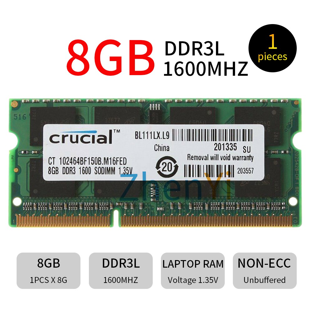Module De Mémoire Ddr3 Pc3L-12800S Sodimm Ddr3 1,35 V-1,5 V Non-Ecc 204 - Foto 8