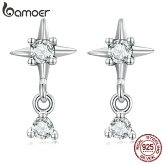 Bamoer Brincos De Tarraxa De Prata S925 Fashion Starburst Feminino/Bijuteria/Presente em Oferta na Shopee