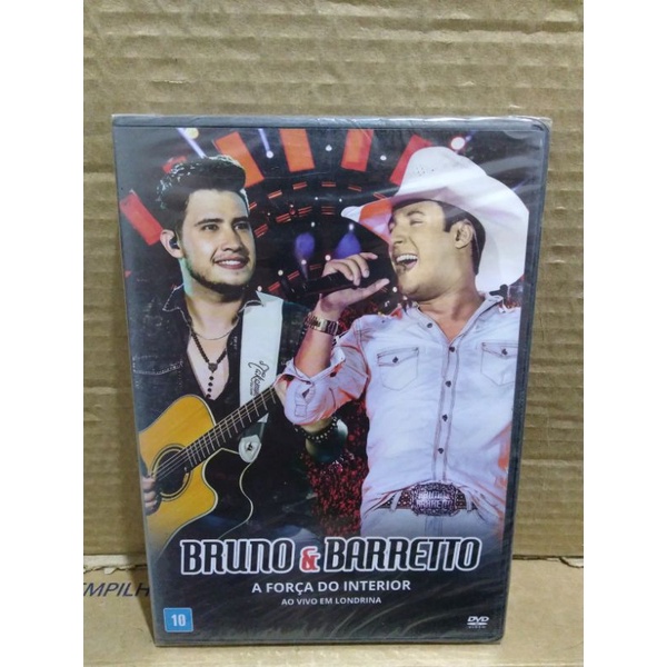 DVD BRUNO E BARRETO- A FORÇA DO INTERIOR AO VIVO EM LONDRINA (ORIGINAL-LACRADO)