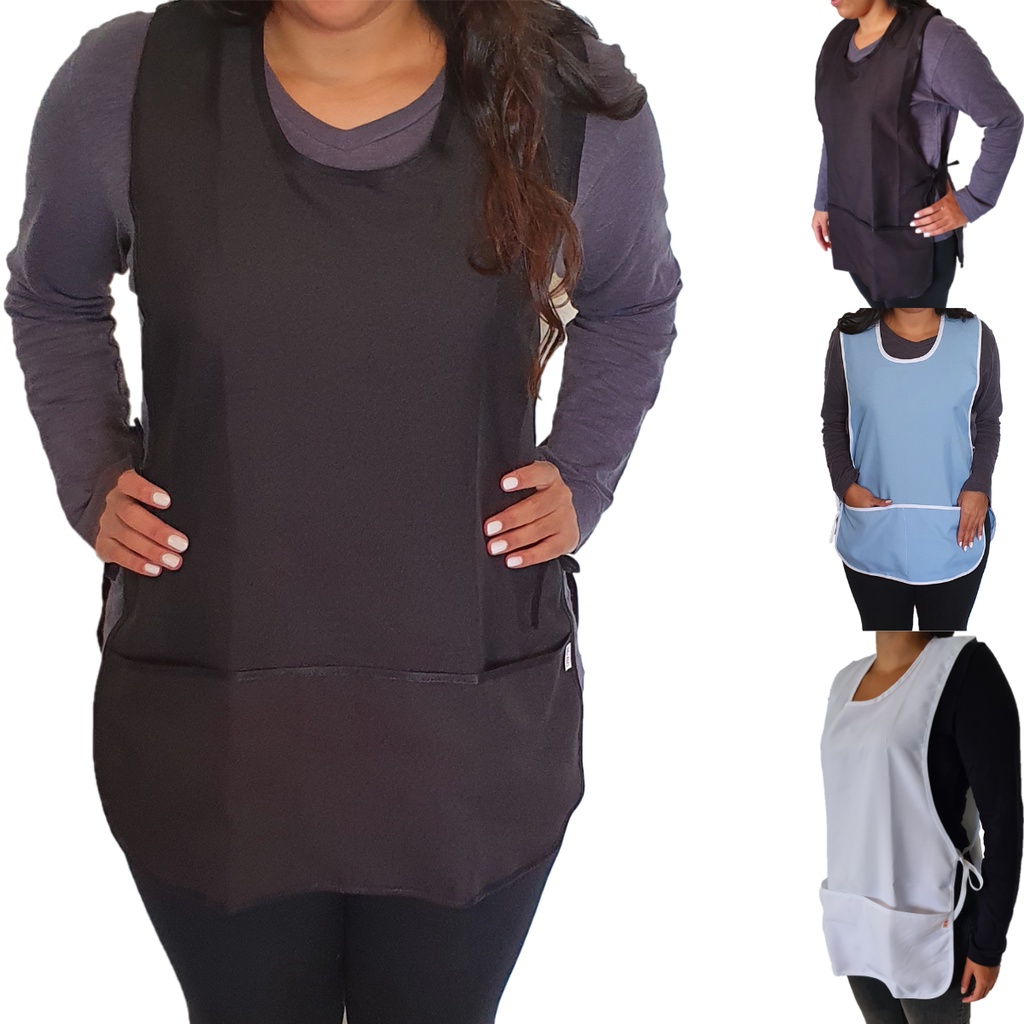 Bata Avental Jaleco Uniforme Amarra Na Laretal Frente E Costas em Oferta na Shopee