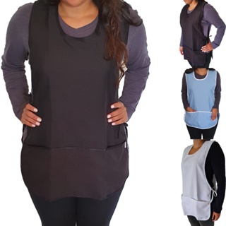 Bata Avental Jaleco Uniforme Amarra Na Laretal Frente E Costas em Oferta na Shopee