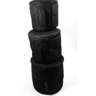 Kit Bags Bateria com 4 peças  Tom 10, Bumbo 16, Surdo de Bateria 14x45 e Ferragens 90