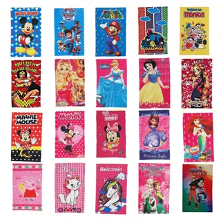 Toalhinha personagens infantis Frozen Anna Elsa unicórnio gata Marie turma da Monica Princesas cinderela Branca de neve peppa pig Minnie Mickey Mouse sofia Barbie Mulher Maravilha Rapunzel Galinha pintadinha pequena sereia patrulha canina super Mario