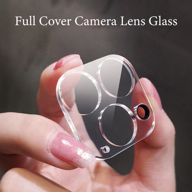 Lente De Câmera 3D Cobertura Completa Vidro Transparente Temperado Para iPhone 14 Pro Max 13 Pro Max iPad 11 12.9 11 12 11 iPhone11 Capa Protetora Traseira Adesivo