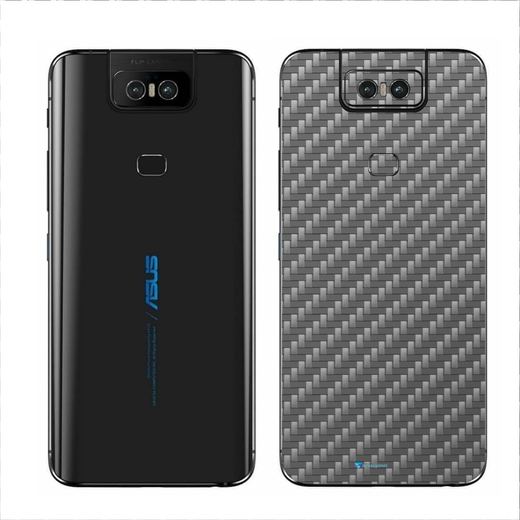 Asus Zenfone 6 Adesivo Skin Película Fibra Cinza