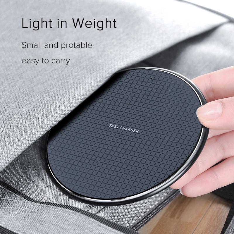 10W Fast Wireless Charger For Samsung Galaxy S10 S9 S8 USB Qi Quick Charge  3.0 Charging Pad for iPhone 11 Pro XS Max XR | Shopee Brasil