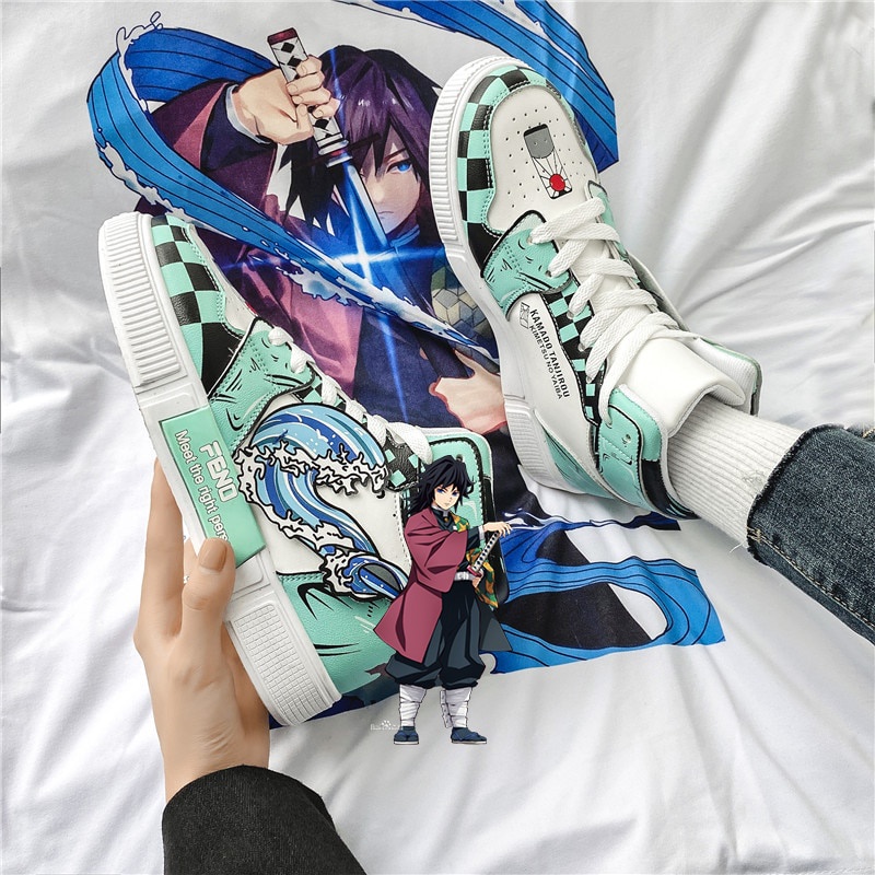 Demon Slayer Men Shoes Cosplay Anime Sneakers Sapatos masculinos anime tênis hip hop femininos casual tênis corrida