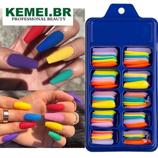 Kit 100 Pçs Unha Postiça Bailarina