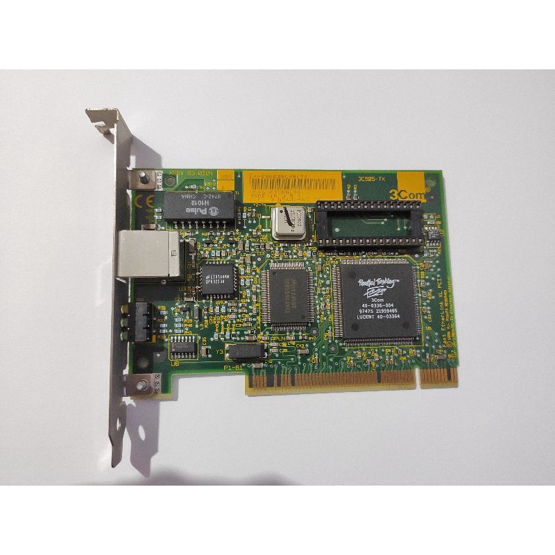 Placa de rede 3Com interface PCI Ethernet RJ45 PC antigo