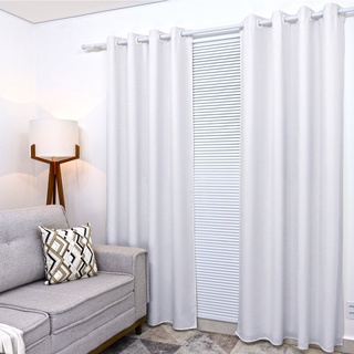 Cortina Tecido Sala/Quarto 300x250 para Varão Porta e Janela - FABRITEX ENXOVAIS