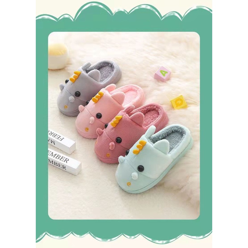Pantufa De Cavalinho Pelúcia infantil Para Inverno Quente Antiderrapante - Confortável
