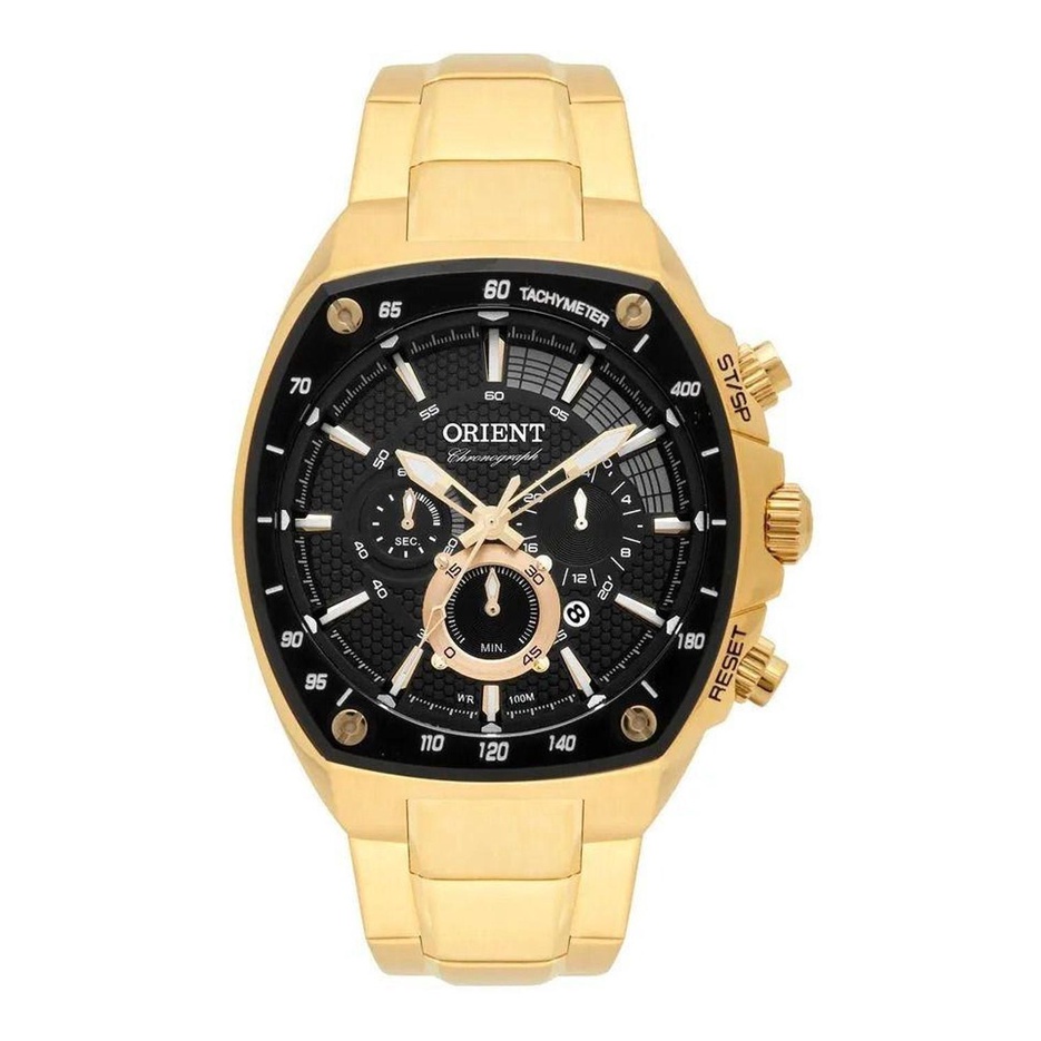 Relógio Orient Masculino Dourado Quadrado Mgssc021A P1Kx - Watches