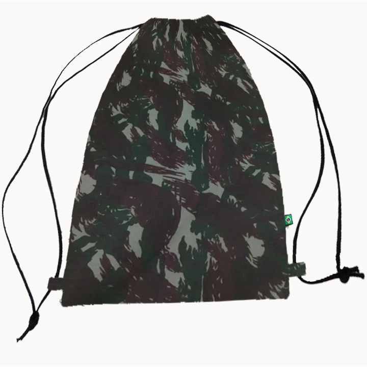 RIP STOP Saco Bag com Forro Camuflado woodland Exército Brasileiro AGORA EM RIP STOP academia, caminhada etc