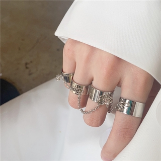 Ins Minimalista Hip-hop Punk Sexo Terroir Frio Conjunto De Anéis De Namorada Nfc
