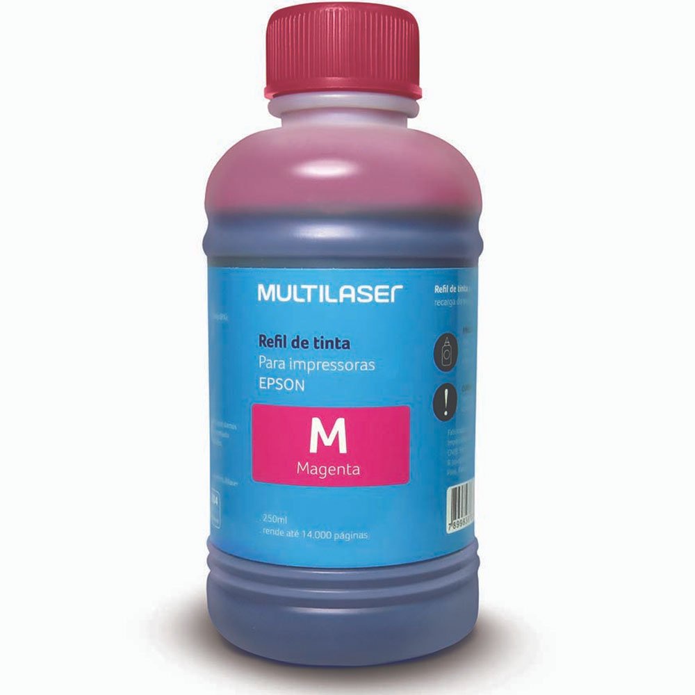 Refil de Tinta Para Impressoras Epson 250Ml Multilaser