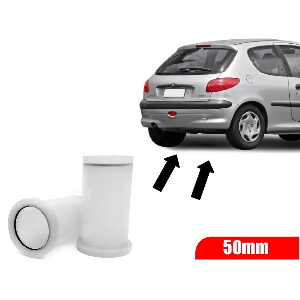 Par Bucha Eixo Traseiro Elimina Folga Peugeot 206 207 50mm