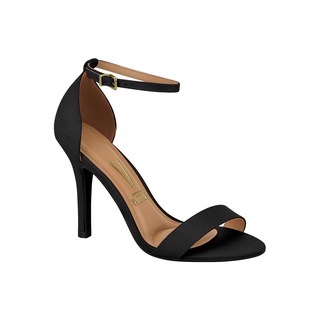 Sandalia Feminina Salto Alto Vizzano Basica Camurça Preto Vermelho Verde Rosa Mostarda Turquesa Violeta